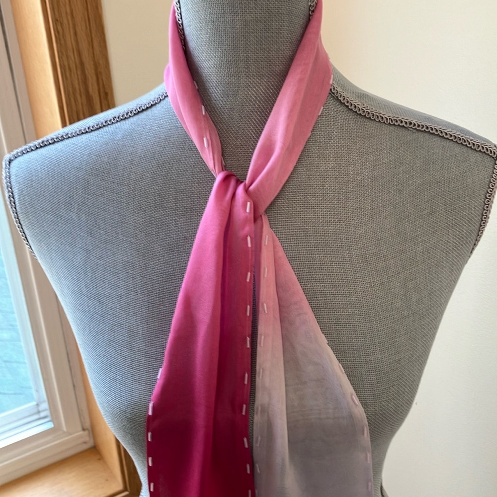 SILK Ombré Scarf with Beads